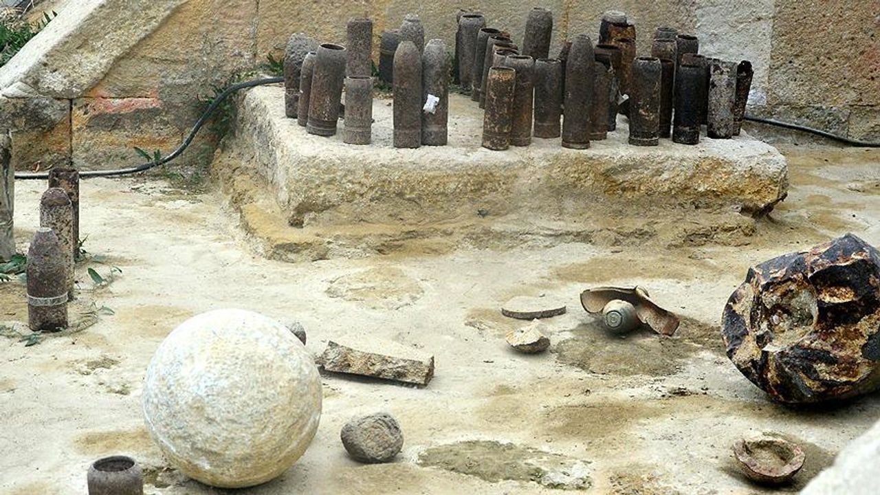 Namazgah Tabyası'ndan 102 yıllık mermi kovanları çalındı