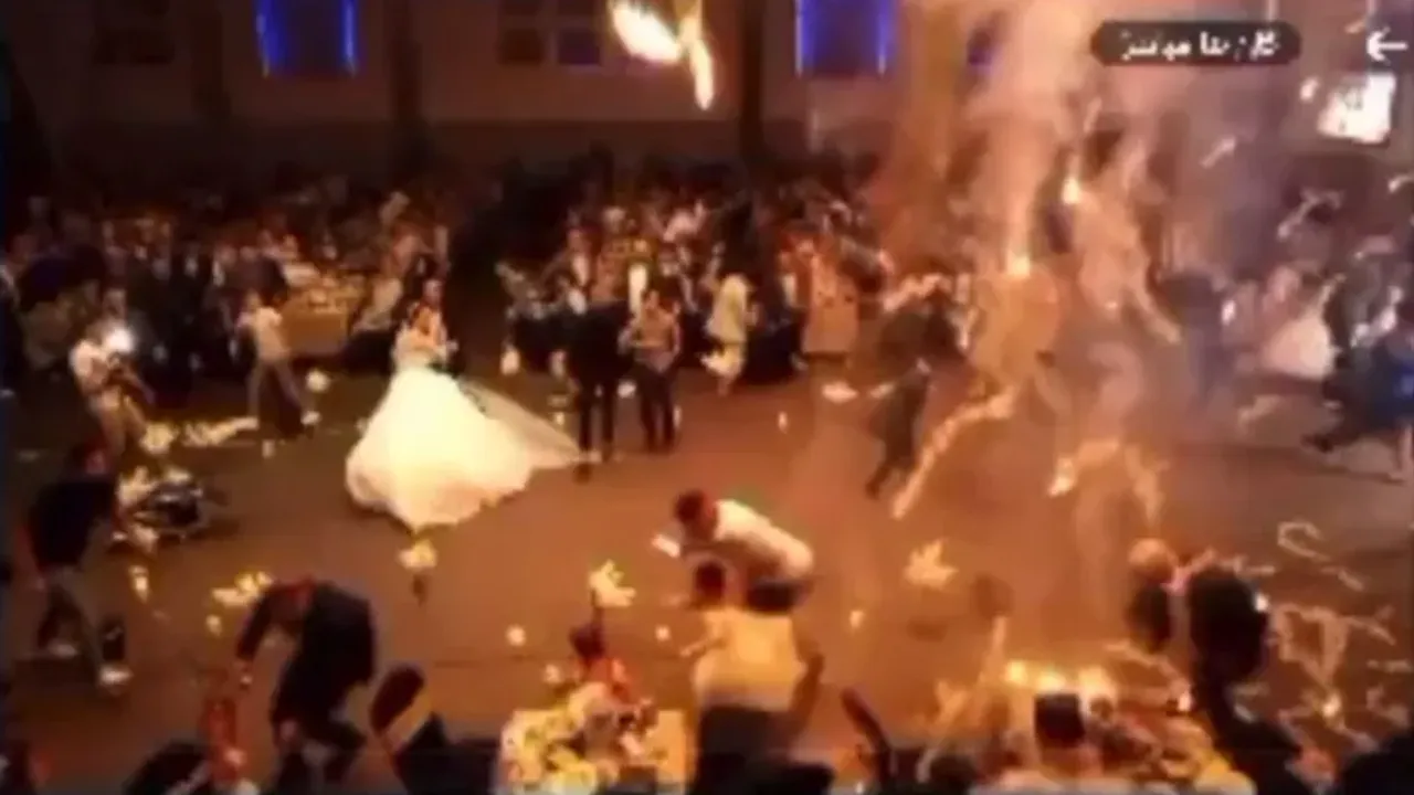 Düğünde yangın: 100 kişi öldü!