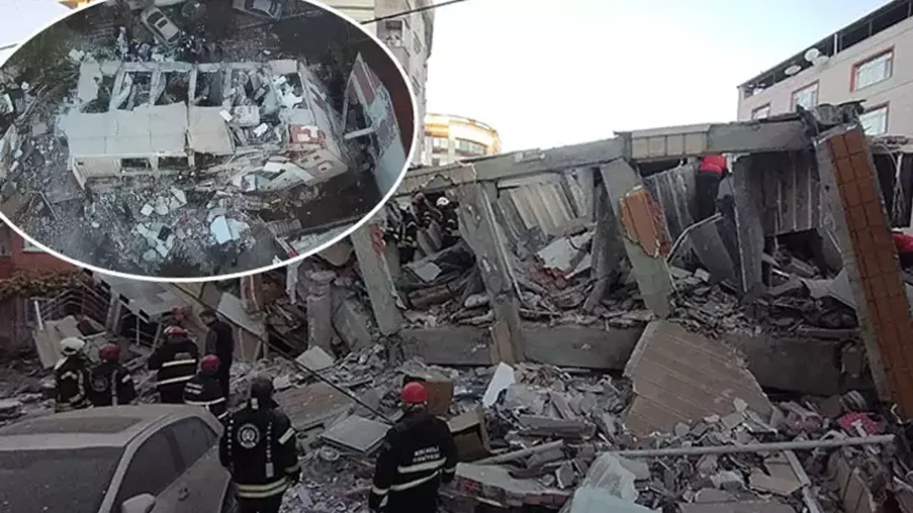 Kocaeli Gebze'de çöken binadan acı haber