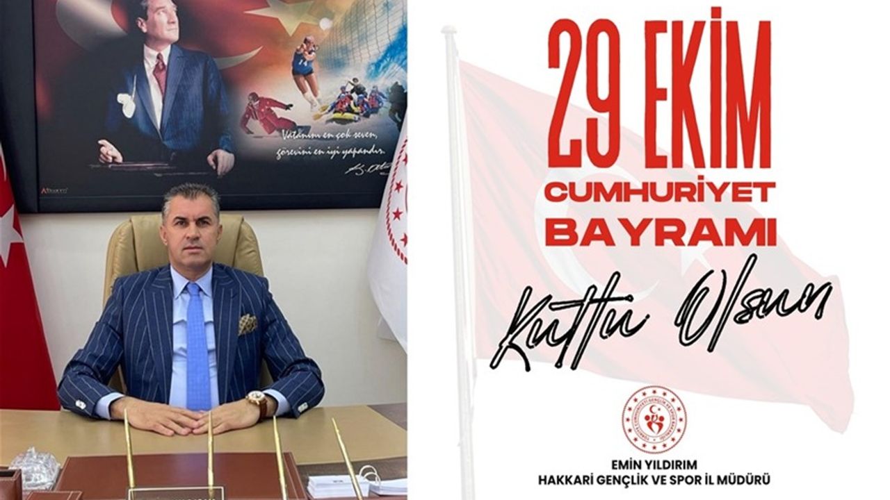 Müdür Yıldırım’dan 29 Ekim Cumhuriyet Bayramı mesajı