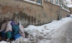 Hakkari'de kömür külleri gelişi güzel sokaklara atılıyor.