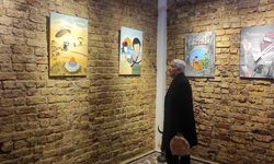 Beyoğlu'nda Filistin konulu resim sergisi