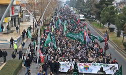 Diyarbakır'da binlerin katılımıyla 'Büyük Kudüs Yürüyüşü' yapıldı