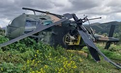 Askeri helikopter zorunlu iniş yaptı: 1 yaralı