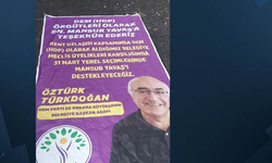 Ankara'da sahte ‘DEM Parti'den  Yavaş'a destek’ afişi basıldı