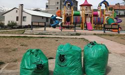 Hakkari'de çocuk parkı çöplerden arındırıldı