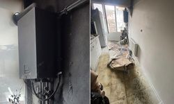 Hakkari’de bir evin kombisinde çıkan yangın korkuttu