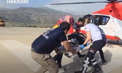 Hakkari'de helikopter hamile kadın için havalandı