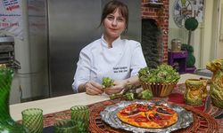 Doğadan topladıkları kenger otuyla pizza yaptılar