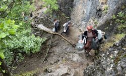 Hakkari'de berivanların zorlu yayla yolculuğu başladı