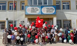 Hakkari'de Minik Asaf için balonlar yükseldi