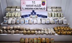 Hakkari'de bir evde 189 kilo uyuşturucu ele geçirildi