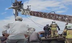 Trafoya çıkan çiftçiye elektrik çarptı
