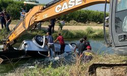 Kamyonet sulama kanalına düştü, baba ve 2 kızı öldü