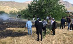 Durankaya'da  500 bağ ot kül oldu