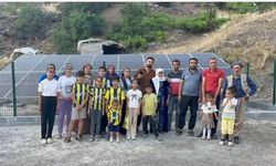Kaynaklı Mezrasında 70 yıllık su sorunu güneş paneliyle çözüldü
