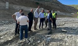 Hakkari Bağışlı Göletindeki çalışmalar devam ediyor