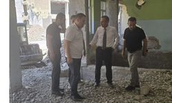 Müdür Adıgüzel binaların güçlendirme çalışmalarını inceledi