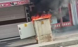 Cizre’de trafo sıcağa dayanamadı