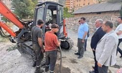Başkan Şakar, altyapı çalışmalarını yerinde inceledi