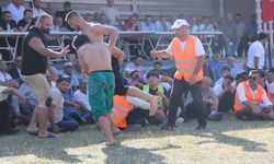 Rakibini karıştırıp seyirciyle güreşti