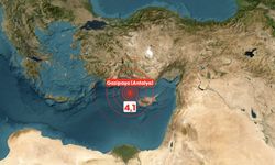 Akdeniz'de 4,1 büyüklüğünde deprem