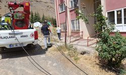 Belediyeden Gupsi TOKİ’de haşereyle mücadele çalışması