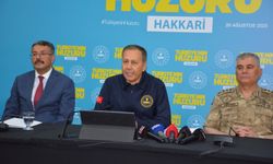 İçişleri Bakanı Yerlikaya Hakkari'de konuştu