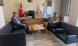 Tuğgeneral Necip Çarıkcıoğlu'ndan Müdür Çatal'a ziyaret