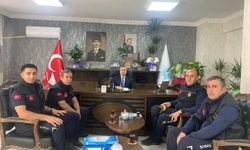 Başkan Yardımcısı Yaşar İtfaiyecileri kabul etti