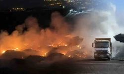 Şırnak'ta kömür stok sahasında yangın çıktı