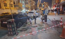 Hakkari'de kaldırım yenileme çalışması