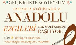 Hakkari'de çok sesli koro başvuruları başladı