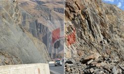 Hakkari-Van Karayolu’nda kaya tehlikesi