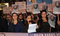 Hakkari'de Rojin Kabaiş protestosu