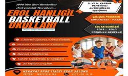 Hakkari'de Erol Hanlıgil Basketbol Okulları açıldı