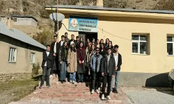 HÜDET’ten proje kapsamında köy okullarına ziyaret