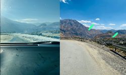 Hakkari Gupsi yolunda vatandaşın bariyer tepkisi!