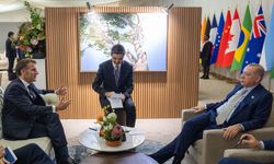 Erdoğan ile Macron bir araya geldi