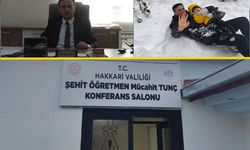 Hakkarili şehit öğretmenin adı yaşatıldı