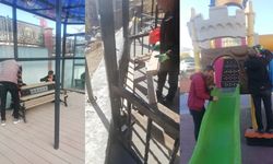 Hakkari’de tahrip edilen parklar onarıldı