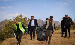 Çukurca'da çevre temizliği etkinliği