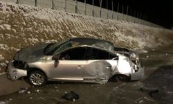 Hakkarigücü maçından dönen hakemler kaza yaptı