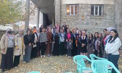 Yüksekova'da AK Partili kadınlardan köy ziyareti