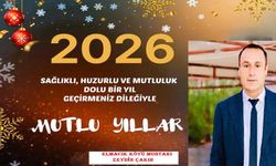 Elmalcık Köyü Muhtarı Çakır’dan Yeni yıl mesajı