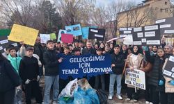 Güroymak'ta temiz çevre için farkındalık yürüyüşü yapıldı