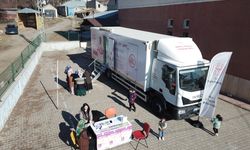 Ağrı’da gezici kanser tarama aracı köy yollarında