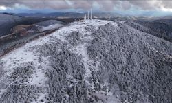 Samsun’da Dürtmen Dağı beyaza büründü
