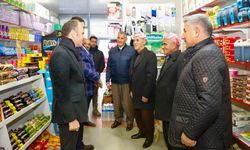 Akpınar ve Şakar Şemdinli'de esnafı ziyaret etti