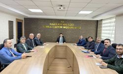 Hakkari İl Milli Eğitim Müdürlüğünde haftalık toplantı